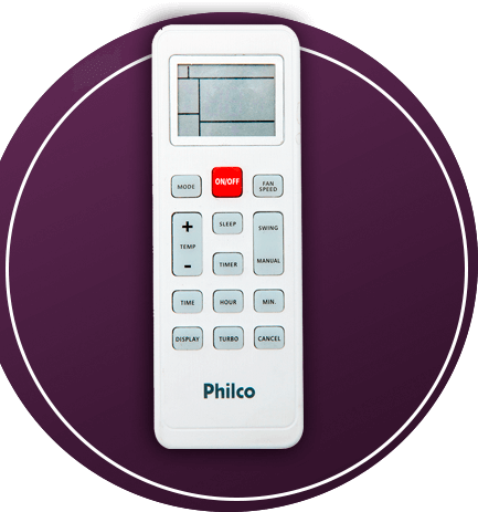 Função sleep, timer e swing Ar-Condicionado Split Philco PAC12000TFM9 funções