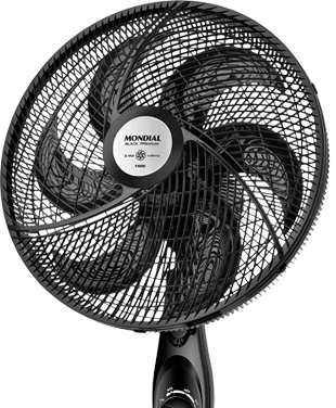 Inclinação regulável Ventilador Coluna Mondial Black Premium NV-61 velocidades