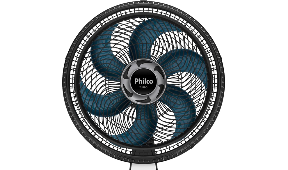 Muito resistente, ele é produzido com cobre e alumínio Ventilador Mesa Philco PVT400 Turbo velocidades porta fio grade
