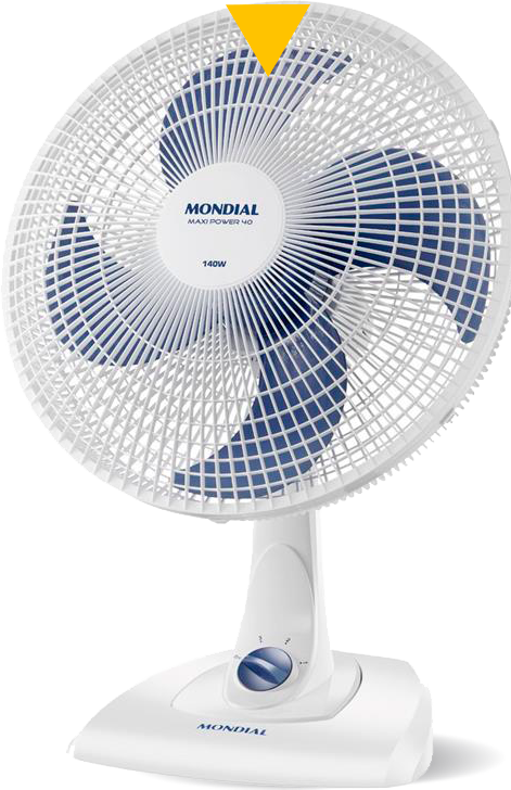 Ventilador Mesa Mondial Maxi Power 40cm Branco