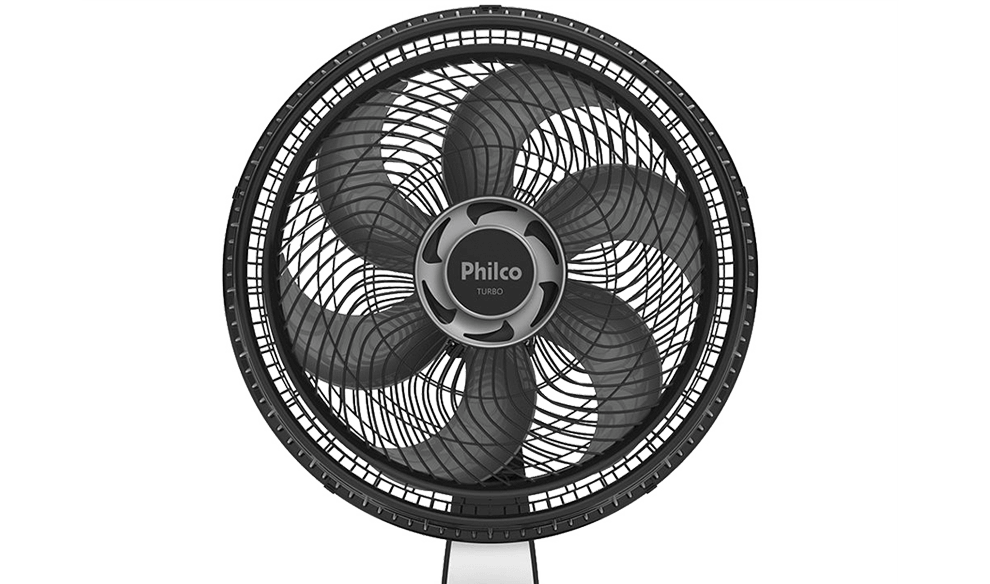 Muito resistente, ele é produzido com cobre e alumínio Ventilador Mesa Philco PVT400 Turbo velocidades porta fio grade