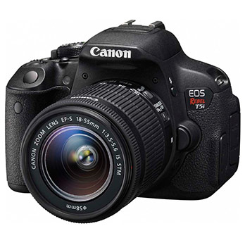 câmera digital Canon EOS Rebel T5i de frente