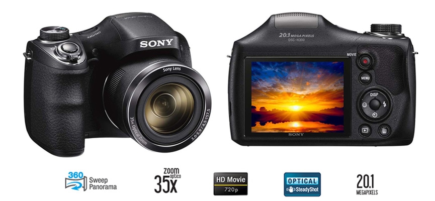 Câmera Digital Sony Cyber-shot DSC-H300 20.1 MP Zoom Óptico de 35x