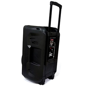 Caixa Som Amplificada TRC 515 Alça Rodas