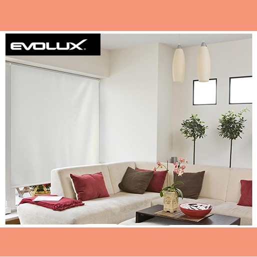 Persiana Evolux Rolo Blackout Creme