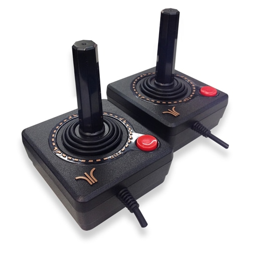 console atari flashback 7 dois joysticks