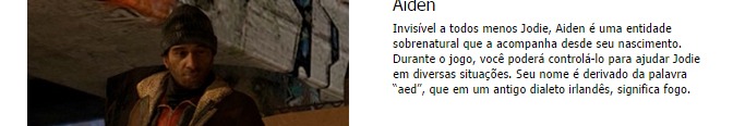 Jogo ps3 beyond aiden entidade sobrenatural