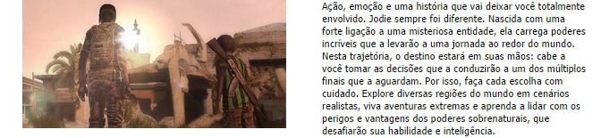 Cenário jogo beyond two soulds