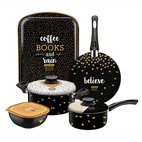Conjunto Panelas Tramontina My Lovely Kitchen 5 Peças