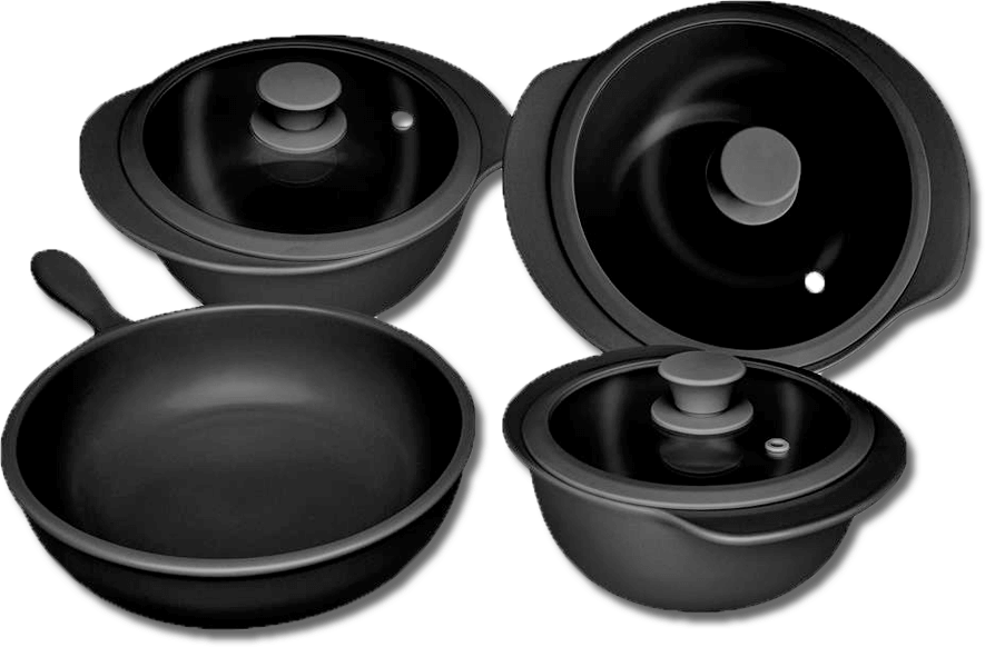 Conjunto Panelas Oxford Cookware Linea Rosa 4 Peças
