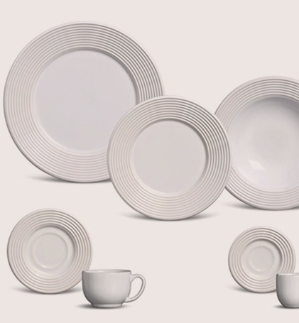 Aparelho de Jantar Argos Porto Brasil – Branco Aparelho Jantar Argos Porto Brasil Branco 42 peças