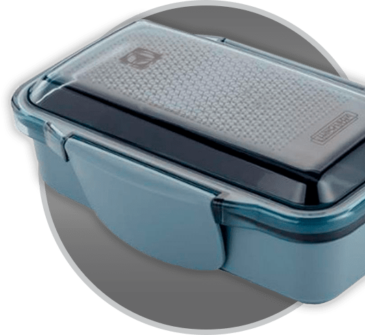 Marmita com tampa easy-open Marmita Lunch Box Electrolux duplo compartimento
