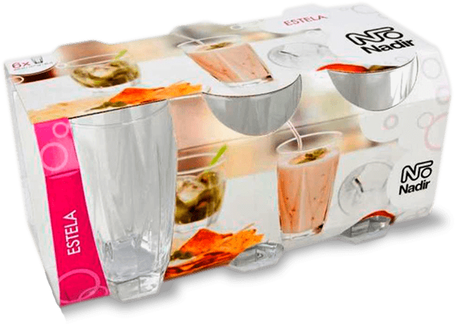 Conjunto Copos Long Drink Nadir Estela 460ml capacidade Conjunto Copos Long Drink Nadir Estela 460ml capacidade