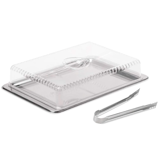 Conjunto Frios Brinox Átina 1413/100 inox acrílico cozinha