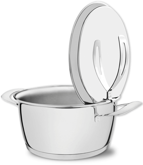 Cozimento rápido e uniforme Panelas Ventura Tramontina Inox fundo triplo