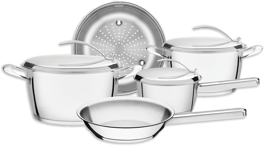 Tampas com saída de vapor Panelas Tramontina Ventura Inox tampa saída vapor