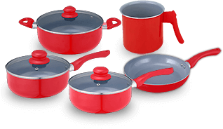 Conjunto de Panelas Casa Ambiente Sevilla com 5 peças Conjunto Panelas Casa Ambiente Sevilla 5 peças