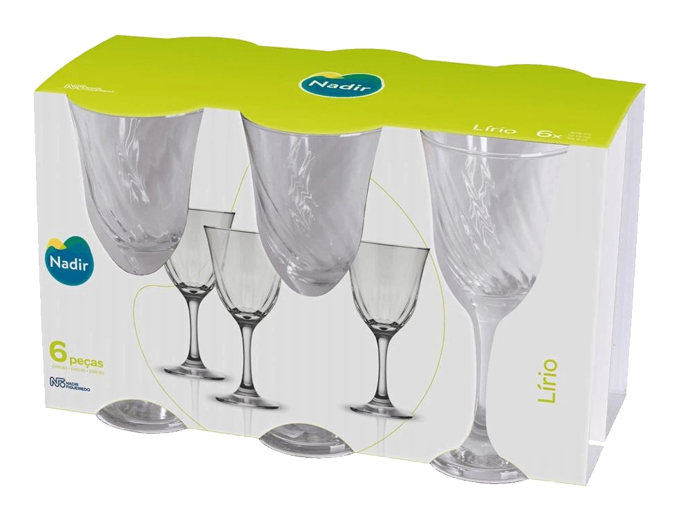 Conjunto 6 Taças Água Nadir Lírio Conjunto 6 Taças Água Nadir Lírio