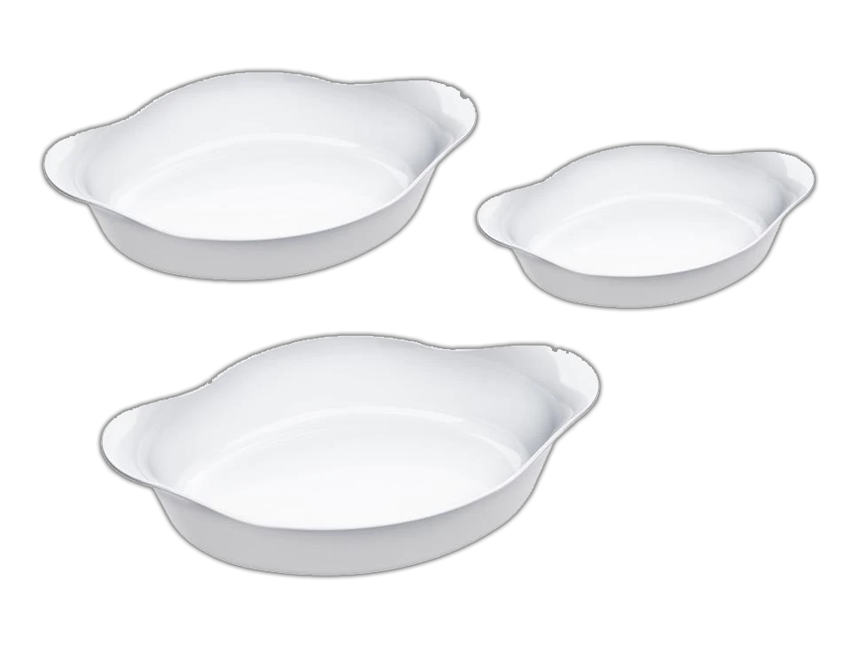 Conjunto Assadeiras Ovais Marinex Opaline 