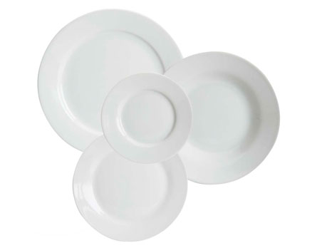 Material durável e resistente - Porcelana garante beleza às peças de jantar