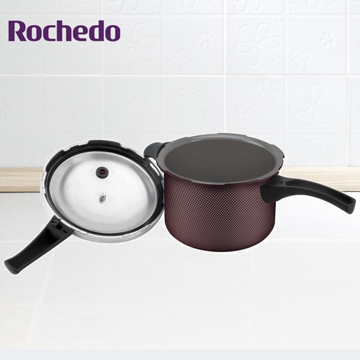 Conta com revestimento interno Xtreme Resist Panela de Pressão Rochedo Turbo Top Revestida Grená revestimento interno externo
