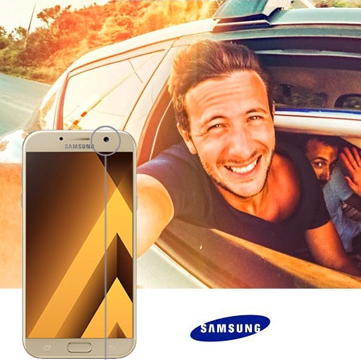 Câmeras frontal e traseira com 16 MP galaxy a5 2017 câmeras 16mp samsung