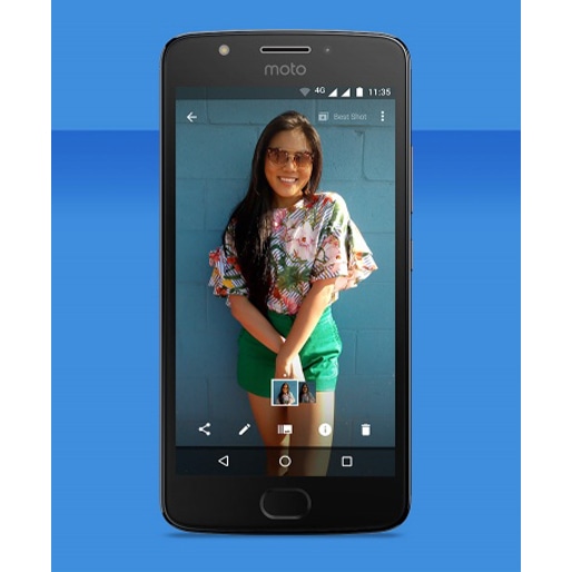 celular moto e4 xt1763 titanium câmeras integradas
