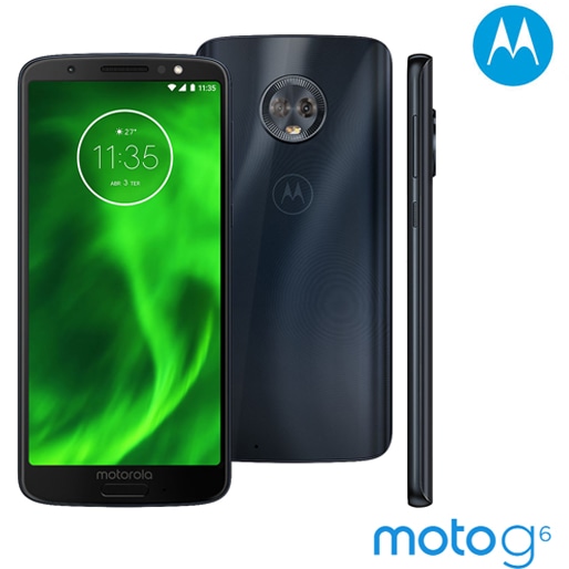 Acesse com segurança tudo que desejar Smartphone Motorola Moto G6 XT1925 dual chip