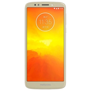 Com design ergonômico Celular Moto E5 XT1944 Ouro 32GB