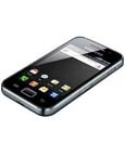O celular desbloqueado Vivo Samsung Galaxy Ace S5830 Onix Black, deitado