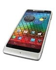 O celular desbloqueado Motorola RAZR i Branco, de frente