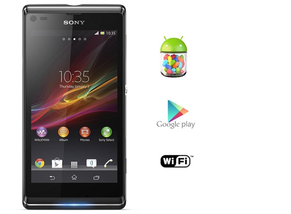 Celular Desbloqueado Sony Xperia L com Tela 4.3 polegadas - Preto