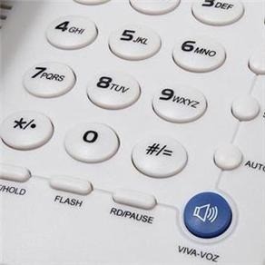 telefone com fio Elgin TCF 3000 Cinza teclado