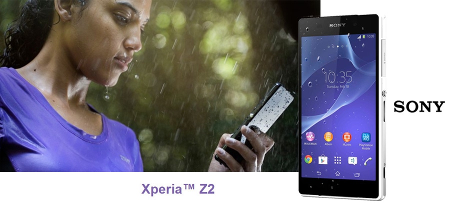 Sony Xperia Z2 a prova d'água resistente a poeira
