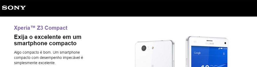 Telefone Celular Sony Xperia Z3 Compact