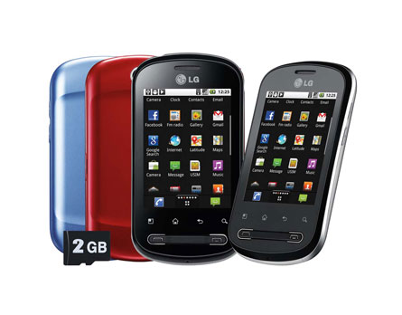 Celular LG Optimus P350 - Aparelho 3G com design personalizável