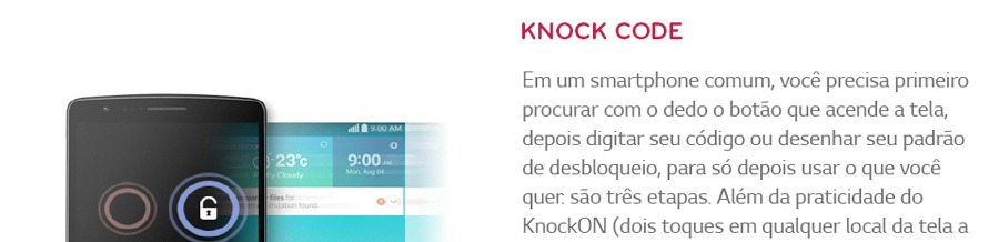 smartphone lg g3 beat knock code