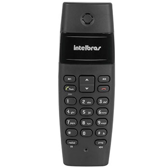telefone sem fio Intelbras TS-40 Preto de frente
