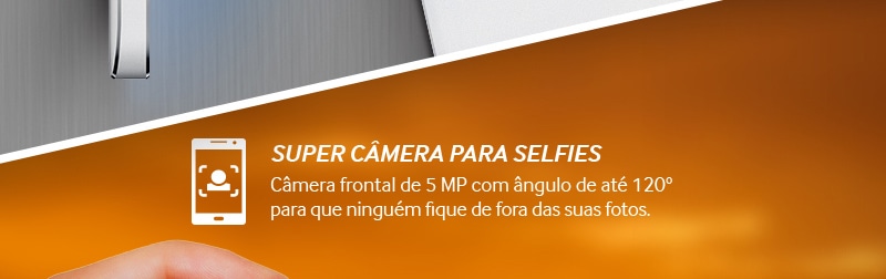 telefone celular Galaxy A5 Duos câmera frontal 5mp