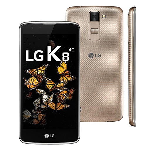 Smartphone LG K8 com 16GB Dual Chip 4G Android Dourado