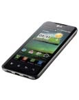 O celular desbloqueado LG Optimus 2X P990, de lado
