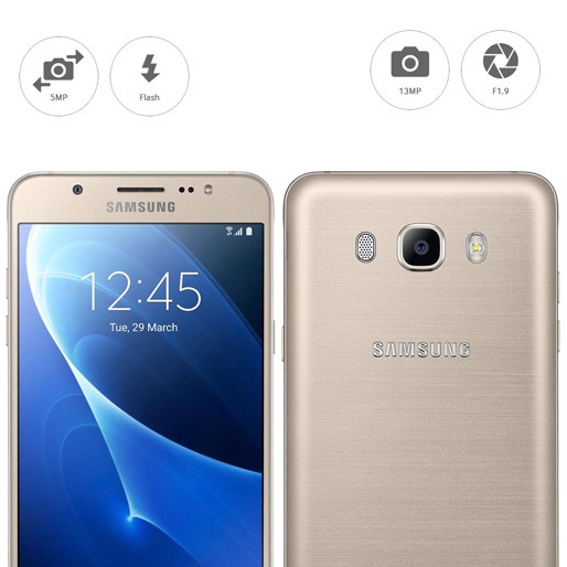 Smartphone Samsung Galaxy J5 Duos Metal Dourado com 16GB, Dual chip, Tela  5.2\