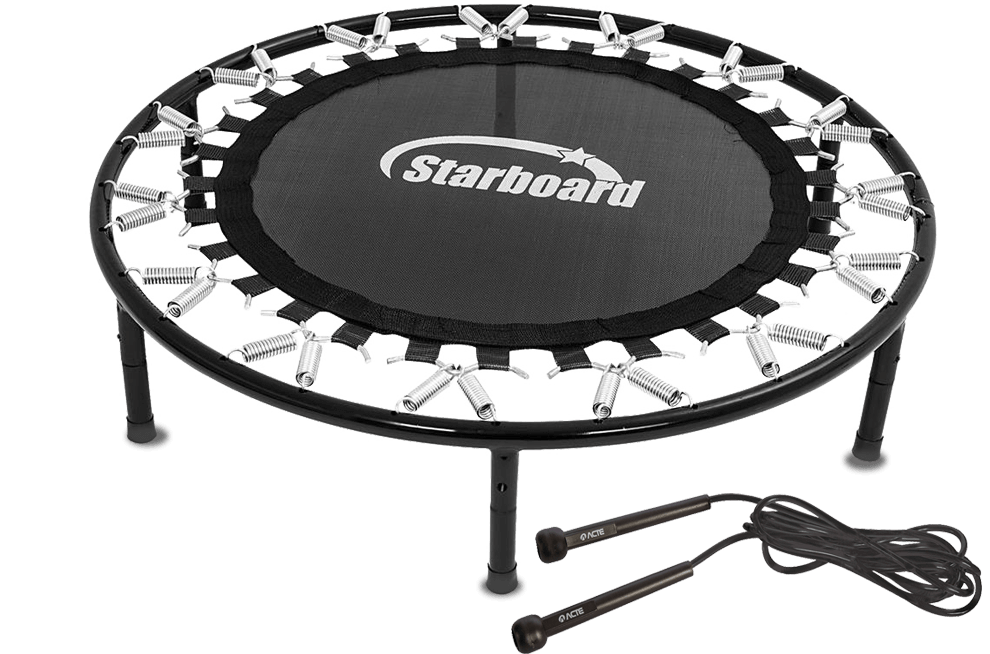 Minicama Elástica + Corda de Pular Kit Esportivo Especial Minicama Elástica Corda de Pular