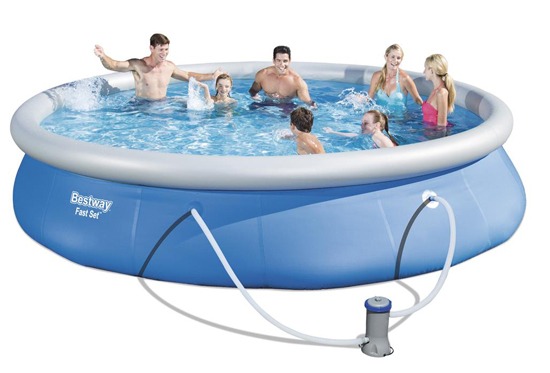 Piscina Bestway Fast Set - 9.677 Litros Piscina Bestway Fast Set 9.677 Litros