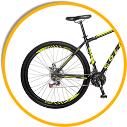 Selim Premium e manopla em borracha Bicicleta Colli Bike 21 marchas características