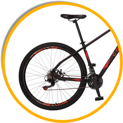 Suporta uma pessoa com até 120kg Bicicleta Colli Bike Duster suporta 120kg