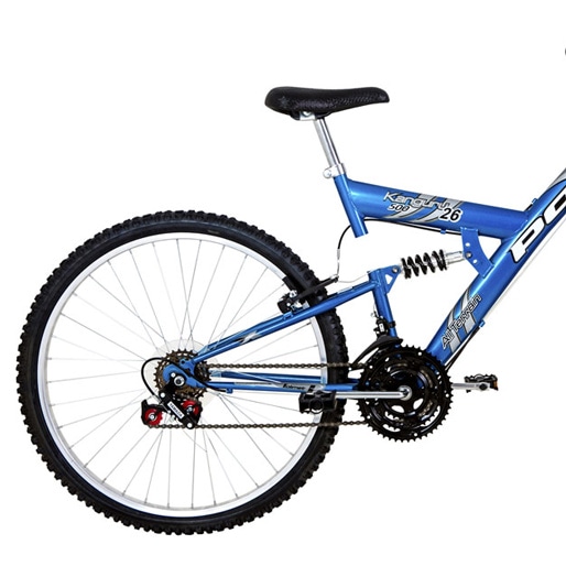 Ótima para passear Bicicleta Polimet Suspensão Dupla Aço Inox