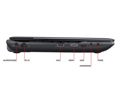 notebook Samsung 300E4A BD3 conexões