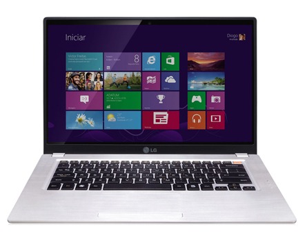 ultrabook LG Z460 G.5436 de frente