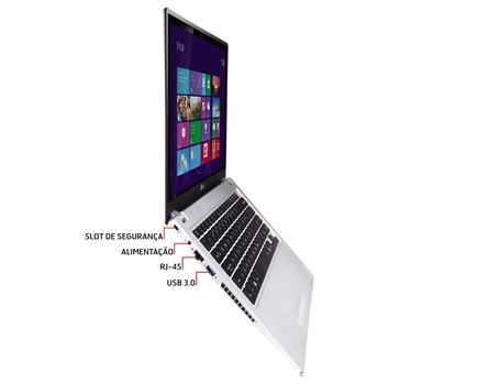 ultrabook LG Z460 G.5436 de lado